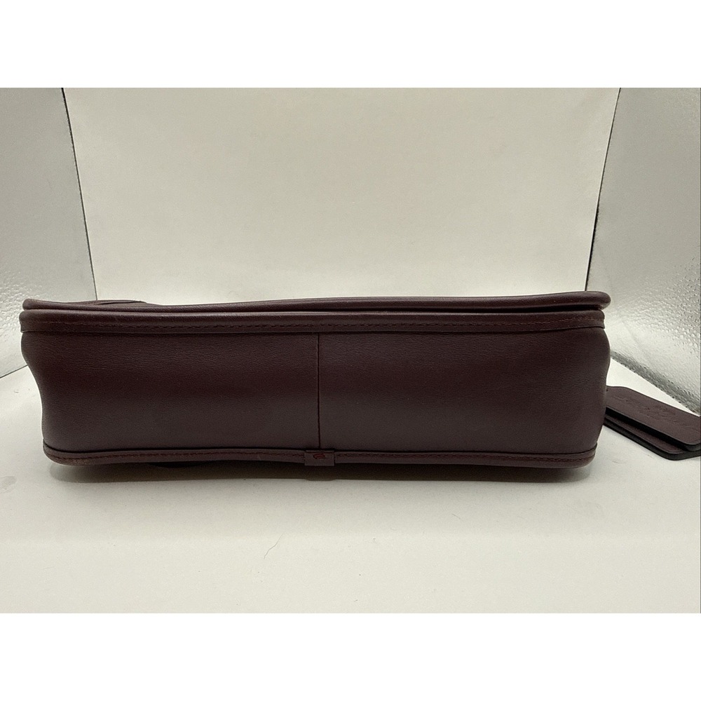 2017 Coach 75th Anniv Dinky Maroon Leather Crossbody Re-Edition 57325 - Picture 12 of 14